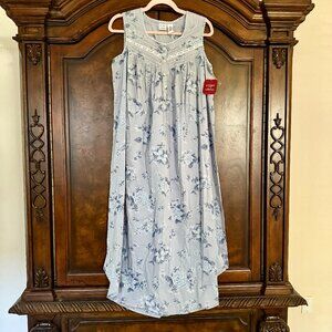 NWT Gilligan & O'Malley Lavender cotton Nightdress 100%Cotton / Y2K 2000'S - M